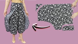 How to sew trousers from 15 meters of fabric for women 40 for any figure [upl. by Amalee]