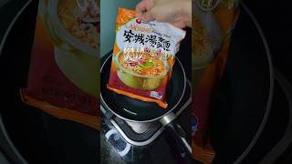 Nong Shim Instant Noodles Soup shortsspicynoodlesnoodlesnoodlesrecipe viral fyp [upl. by Pellet]