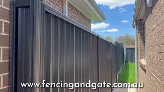 Colorbond Ozzybound Steel Privacy Fencing [upl. by Hseyaj]