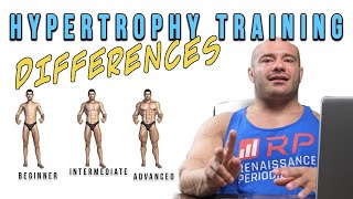 Beginner Intermediate and Advanced Hypertrophy Training Differences [upl. by O'Donovan]