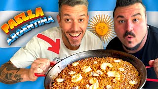 PAELLA de MOLLEJA nuevo invento ARGENTINO de JOHN JOHN BURGER [upl. by Ocsecnarf]