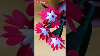 3D Beautiful Paper Flower Making Easy Home Decor Crafts Crafts With PaperPaper Craft DIY [upl. by Ahseem442]