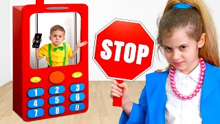 Mobile Phone Jail with Eva and Little brother for kids [upl. by Giulia]