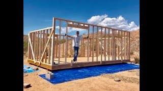 12x24 DIY Shed Build Part 3  Walls [upl. by Loomis]