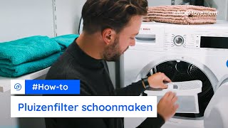 Het pluizenfilter en de condensor schoonmaken  Bosch droger  BlueMovement [upl. by Maiga]