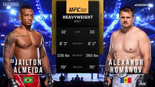 JAILTON ALMEIDA VS ALEXANDR ROMANOV FULL FIGHT UFC 302 [upl. by Eanerb]