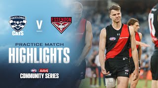 Geelong v Essendon Highlights  2024 AAMI Community Series  AFL [upl. by Norym]