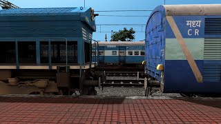 Passenger Locomotive WDP4B Coupling ICF PARCEL TRAIN IN REALISTIC ROUTE SCR [upl. by Otrebile]