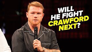 Canelo Alvarez RESPONDS to Terence Crawford amp Turki Alalshikh CALL OUT after Berlanga win [upl. by Akilak]