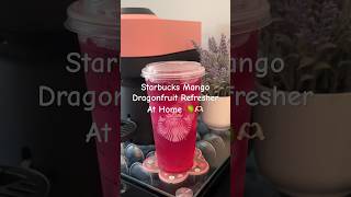 Starbucks Refreshers At Home Mango DragonFruit [upl. by Malynda]