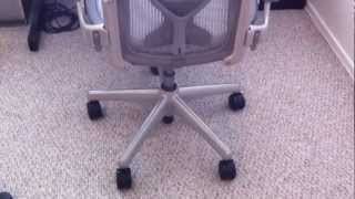 Herman Miller Aeron 3quot Caster Wheel upgrade [upl. by Yrgoerg]