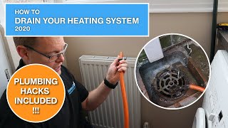 How to drain your heating system  Includes plumbing hacks [upl. by Ycinuq]