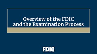 Overview of the FDIC [upl. by Enar]