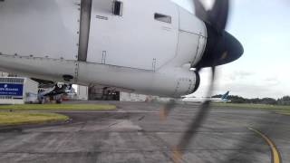 Air New Zealand ATR 72500 inflight takeoff Auckland Airport [upl. by Anema105]