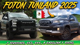 FOTON TUNLAND Una nueva pickup llega a mexico con 7 versiones y precios muy competitivos [upl. by Gabrila]