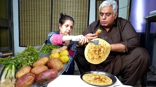 Aloo Paratha Recipe  Chatpata Aloo Paratha  Potato Bread  Potato  Paratha [upl. by Ahsekahs827]