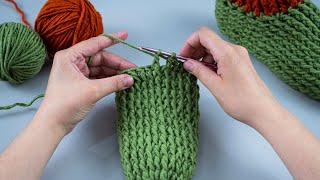 Simple crochet slipperssocks for beginners [upl. by Riggall646]