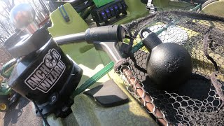 BOAT MOD  DUAL ANCHOR WIZARD SYSTEM amp DA BOMB ANCHOR INSTALL CUSTOM LURE GIVEAWAY [upl. by Naanac]