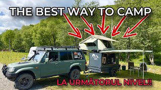 Camping în NOUA noastră remorcă de OVERLANDING DIY  Hyundai Galloper [upl. by Adnylg640]