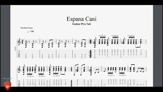 Espana Cani  Guitar Pro Tab [upl. by Noda]