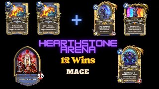 12 Win Astromancer Solarian Mage  Hearthstone Arena Full Run [upl. by Gnoud]