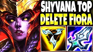 I Promised that I will DELETE FIORA with my ONHIT SHYVANA TOP Season 13 Build  League of Legends [upl. by Teahan186]