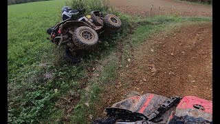 Rando quad et moto à St Félix de Villadeix téléthon octobre 2023 ça glisse [upl. by Angadreme619]