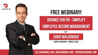 FREE Webinar  Dokmee For HR  Simplify Employee Record Management [upl. by Dadinirt]