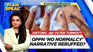 Jammu Kashmir Elections  Historic JampK Voter Turnout Opposition No Normalcy Narrative Rebuffed [upl. by Lindemann]