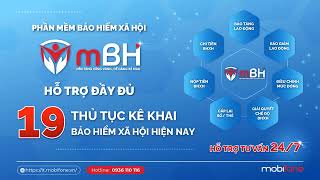 Phần mềm BHXH mBH  Báo tăng lao động [upl. by Barnard]