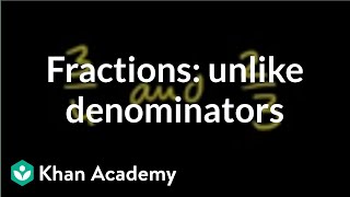 Comparing fractions with different denominators  Fractions  PreAlgebra  Khan Academy [upl. by Imotih]