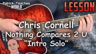 Chris CornellNothing Compares 2 UIntro SoloGuitar LessonTutorialHow to PlayTabs [upl. by Stilla658]