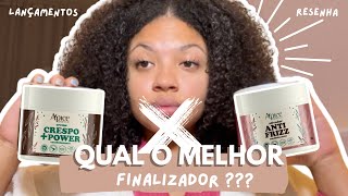 RESENHA dos MELHORES FINALIZADORES de CABELO CRESPO que já USEI  Qual o MELHOR Lançamentos ÁPICE [upl. by Hayifas814]