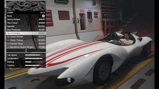 GTA 5  DLC Vehicle Customization  Declasse Scramjet Speed Racer Car Mach 5 [upl. by Bucky500]