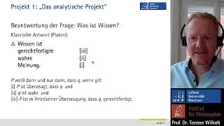 Einführung in die Erkenntnistheorie Torsten Wilholt quotWahrheit und Wissenquot 1 Vorlesung [upl. by Pussej]