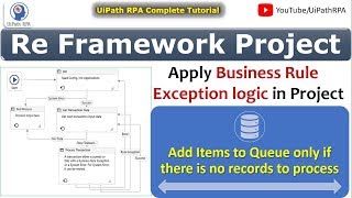 REFrameworkApply Business Exception Logic Avoid Duplicate Records in Re FrameworkUiPathRPA [upl. by Lilly722]