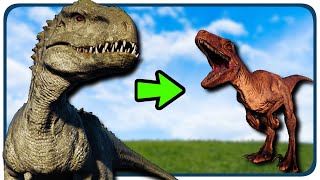 Jurassic World Evolution  Indoraptor vs Blue Breakout amp Fight Blue Fight Scene [upl. by Muncey739]