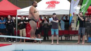 Belly flop highlights Aussie Dugongs vs NZ Puku Plungers [upl. by Etiam]