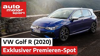 Der neue VW Golf R 2020 Exklusiver PremierenSpot zum Hot Hatch  auto motor und sport [upl. by Appleby426]