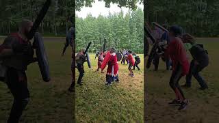 LARP  Line Fighting in Washington cometrylarp larp gaming sword foamfighting amtgard [upl. by Reifnnej]