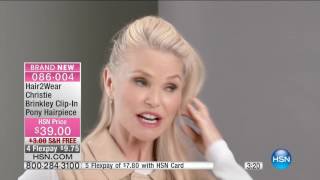 HSN  Beauty Expert Event featuring Christie Brinkley Hair2Wear 09152016  05 PM [upl. by Toffic]