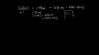 Problème de stoechiometrie en solution [upl. by Ailgna]