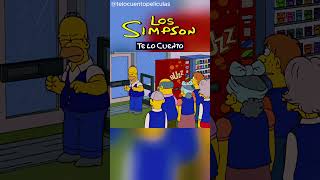 Homero roba televisores y se va del trabajo 📺 lossimpsonshorts [upl. by Kahler]