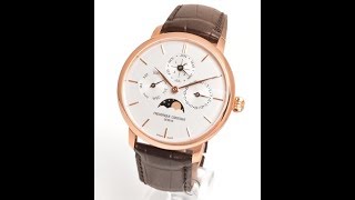 Frederique Constant Manufaktur Slimline Perpetual Calendar Ref FC775V4S4 FM12112 [upl. by Saraann903]