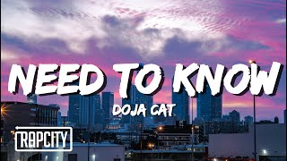 Doja Cat  Need To Know Lyrics [upl. by Aurelea857]