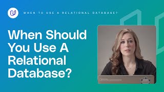 When To Use A Relational Database Data Engineering with AWS [upl. by Noffets]