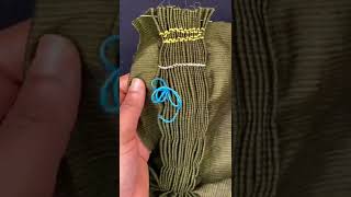 Honeycomb Smocking Stitch Tutorial  Smocking Stitch Tutorial  kaarigari  shorts [upl. by Airoled712]