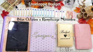 Enveloppe Budget Bilan Octobre  Remplissage Novembre [upl. by Aloise]