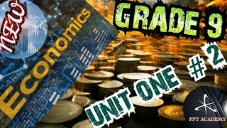 Grade 9 Economics unit one part 2 major branches of economics and [upl. by Shaeffer]