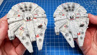 Bandais miniature Millennium Falcons [upl. by Darren]